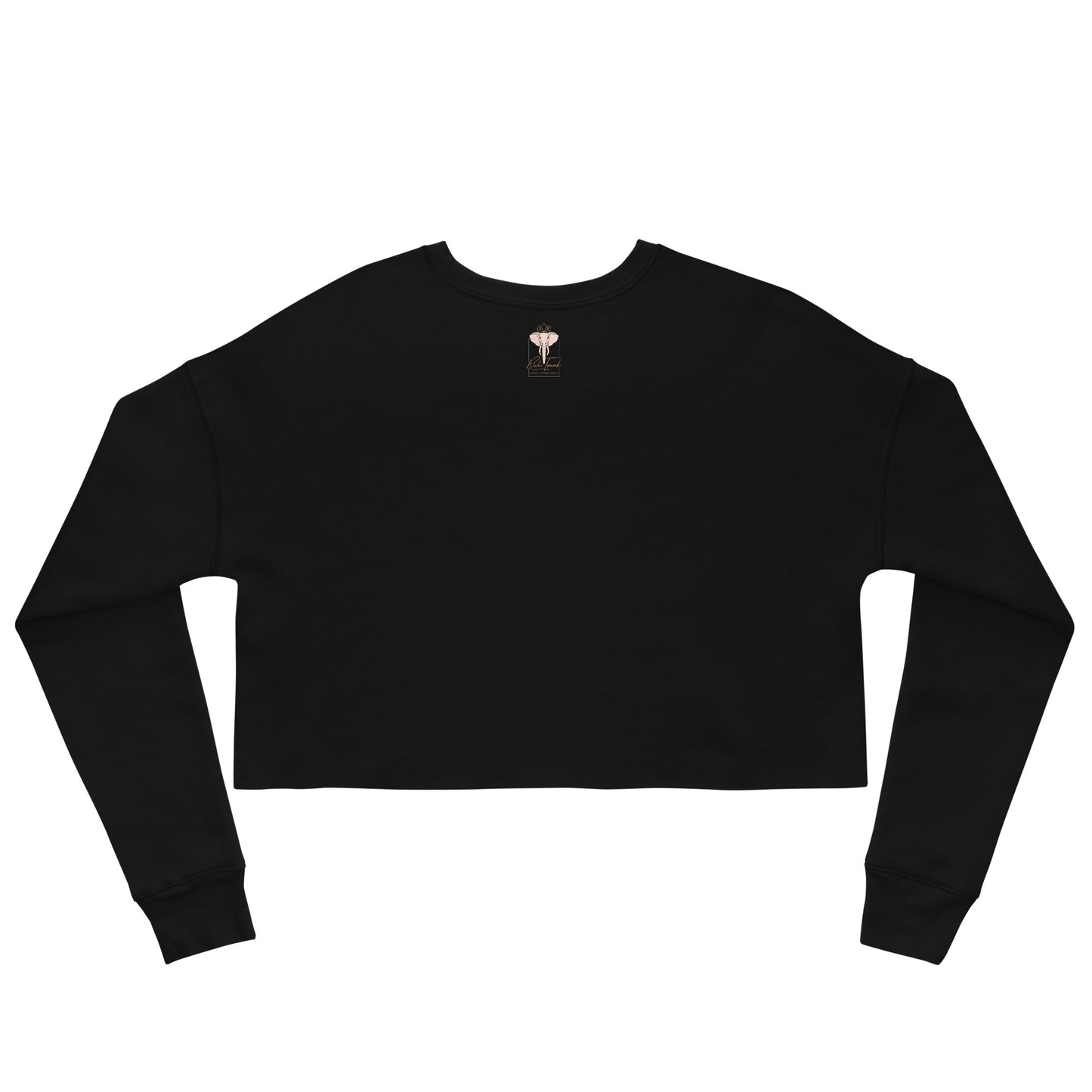 Black Job Lifestyle Crop Sweatshirt